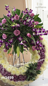 Corona Fúnebre Orquídeas dendrobium un Tributo Floral Elegante